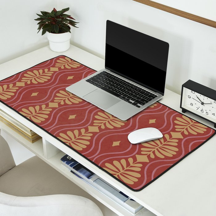 Wheatberry Fronds Desk Mat Gallery Image 2