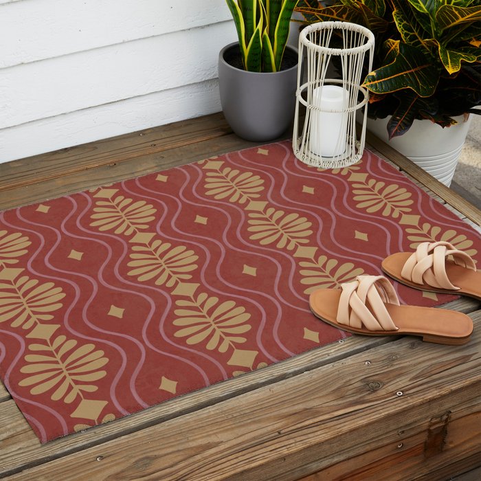 Wheatberry Fronds Outdoor Rug Gallery Image 2