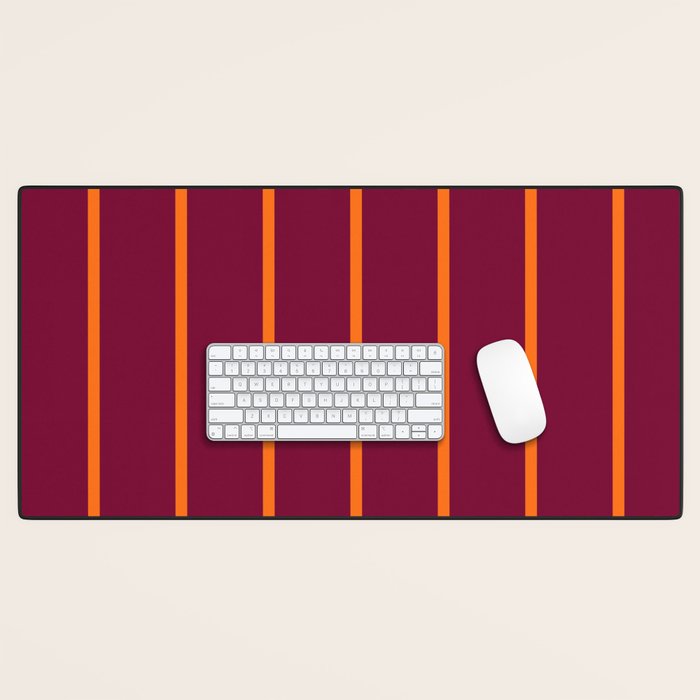 orange stripe  Desk Mat Gallery Image 1