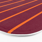 orange stripe  Bath Mat Gallery Image 3