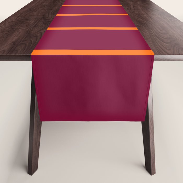 orange stripe  Table Runner Gallery Image 1