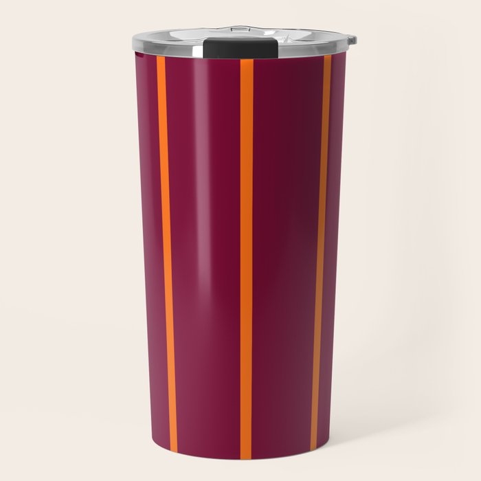 orange stripe  Travel Mug Gallery Image 1