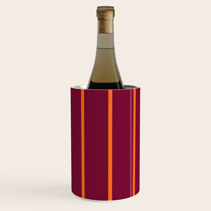 orange stripe  Wine Chiller Gallery Image 3