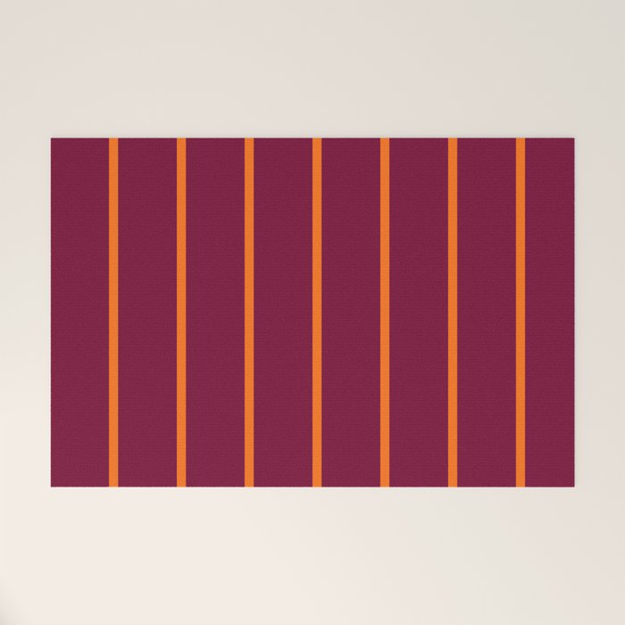 orange stripe  Welcome Mat Gallery Image 1