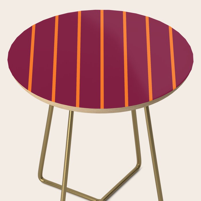 orange stripe  Side Table Gallery Image 2