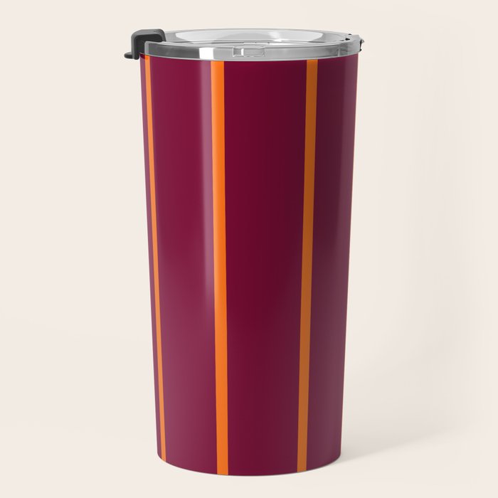 orange stripe  Travel Mug Gallery Image 3