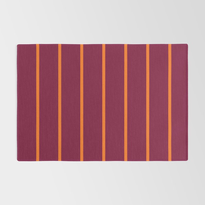 orange stripe  Rug Gallery Image 2
