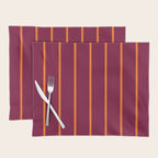 orange stripe  Placemat Gallery Image 1