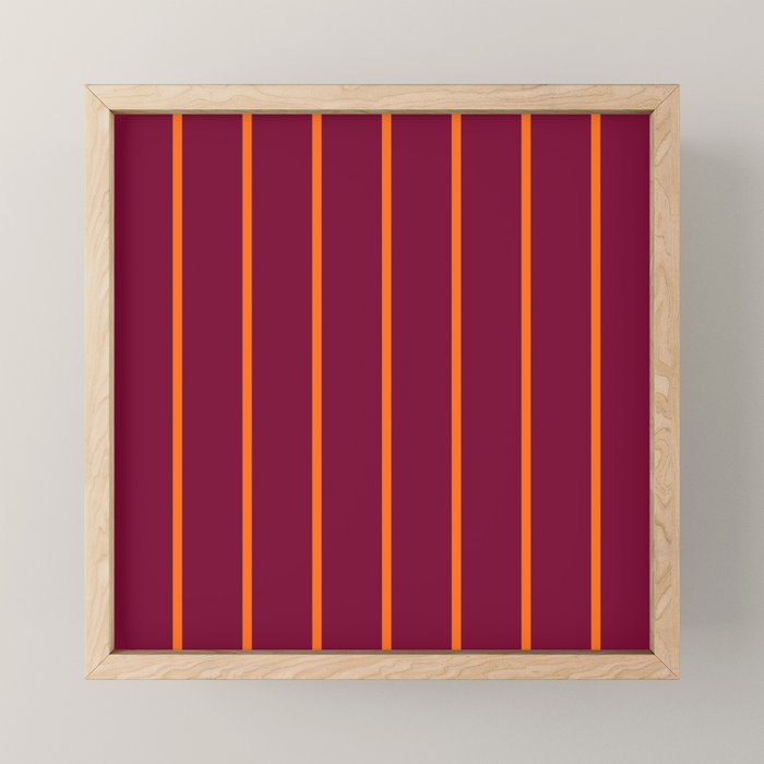 orange stripe  Mini Art Print Gallery Image 1