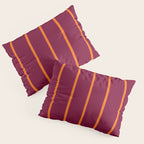 orange stripe  Pillow Sham Gallery Image 3