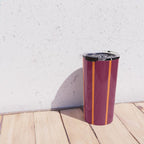 orange stripe  Travel Mug Gallery Image 4
