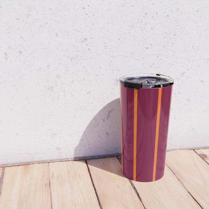 orange stripe  Travel Mug Gallery Image 4