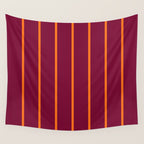 orange stripe  Wall Tapestry Gallery Image 4