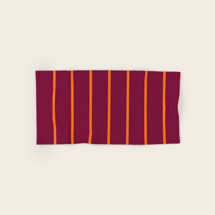 orange stripe  Bath Towel Gallery Image 1