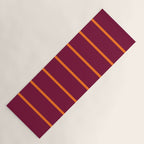 orange stripe  Yoga Mat Gallery Image 1