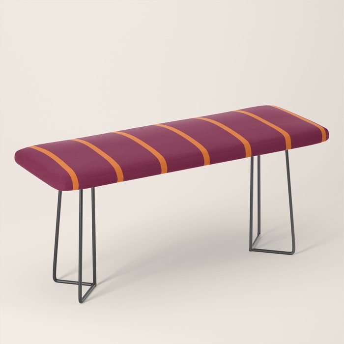 orange stripe  Bench Gallery Image 1