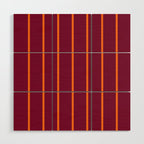 orange stripe  Wood Wall Art Gallery Image 1