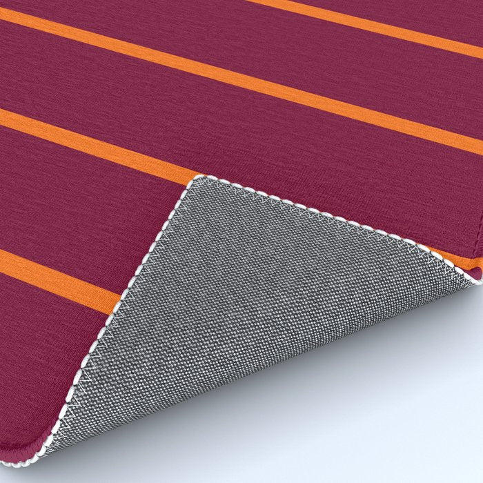 orange stripe  Rug Gallery Image 4