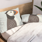 Atlantic Puffin, Bird of United Kingdom Pillow Sham Gallery Image 2