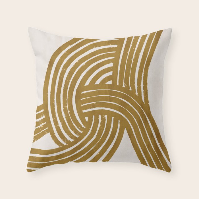 Knot | Dijon Throw Pillow Gallery Image 6