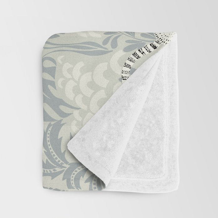 Jungle adventure soft neutral Throw Blanket Gallery Image 3