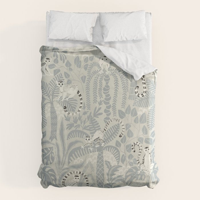 Jungle adventure soft neutral Duvet Cover Gallery Image 1