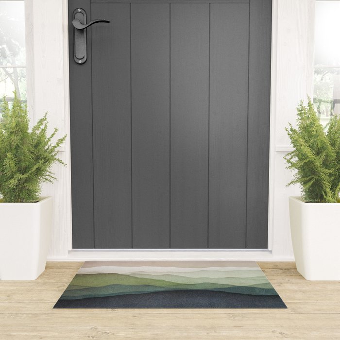 Mountain Muted Welcome Mat Gallery Image 3