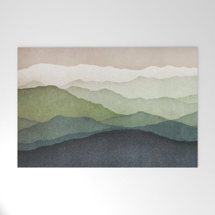 Mountain Muted Welcome Mat Gallery Image 1