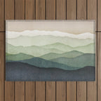 Mountain Muted Outdoor Rug Gallery Image 1