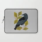 Perching Raven Laptop Sleeve Gallery Image 1