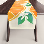 Orange Slices With Blossoms Table Runner Gallery Image 1