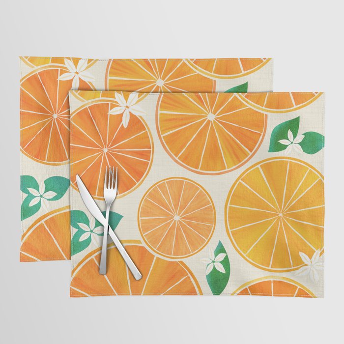 Orange Slices With Blossoms Placemat Gallery Image 1