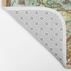 Magical Antique World Map  Bath Mat Gallery Image 2