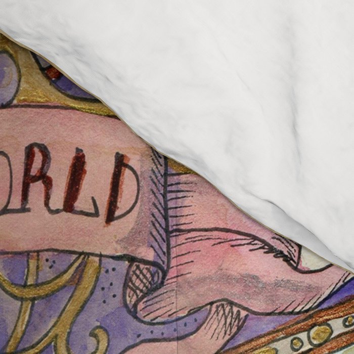Magical Antique World Map  Comforter Gallery Image 4