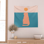 Cat Landscape 170 Wall Tapestry Gallery Image 2