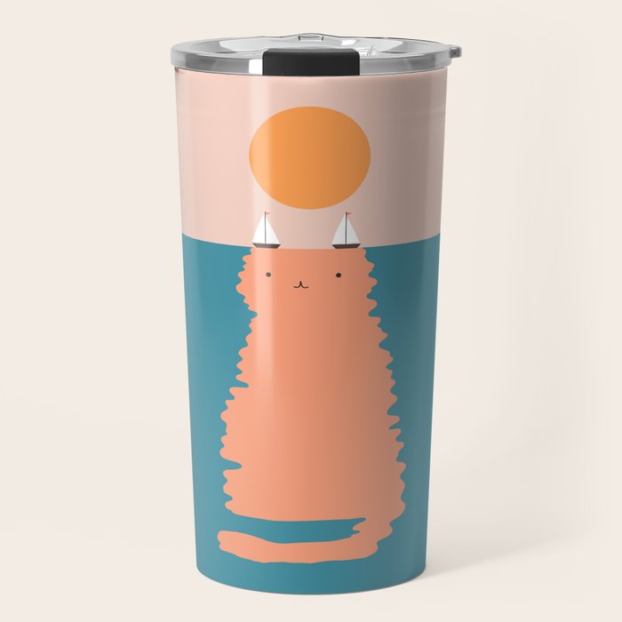 Cat Landscape 170 Travel Mug Gallery Image 1