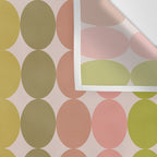 Vintage Pink and Green Mod Dot Stripes Dotty Retro Pattern Wall Tapestry Gallery Image 3