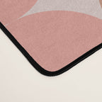Vintage Pink and Green Mod Dot Stripes Dotty Retro Pattern Desk Mat Gallery Image 4