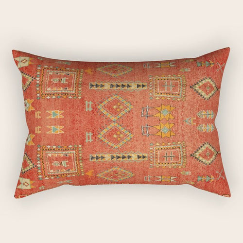 Moroccan Traditional Heritage Design Berber Style E5 Rectangular Pillow
