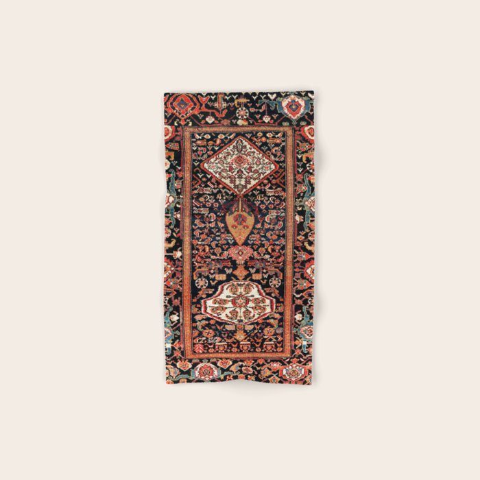Malayer Hamadan West Persian Rug Bath Towel Gallery Image 1