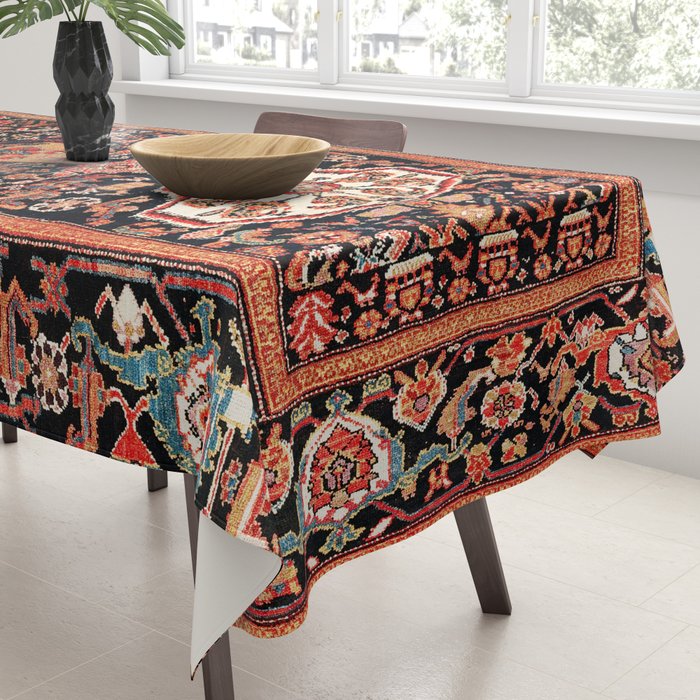 Malayer Hamadan West Persian Rug Tablecloth Gallery Image 3