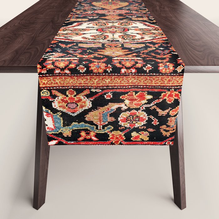 Malayer Hamadan West Persian Rug Table Runner Gallery Image 1