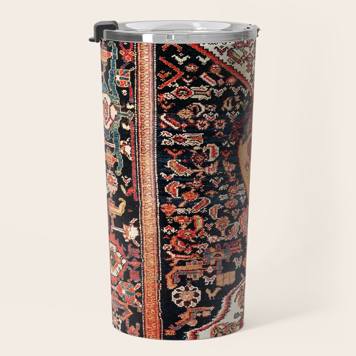 Malayer Hamadan West Persian Rug Travel Mug Gallery Image 3