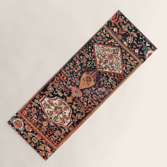 Malayer Hamadan West Persian Rug Yoga Mat Gallery Image 1