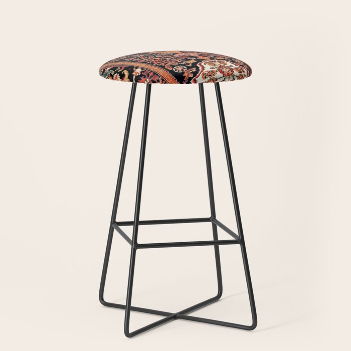 Malayer Hamadan West Persian Rug Stool Gallery Image 1