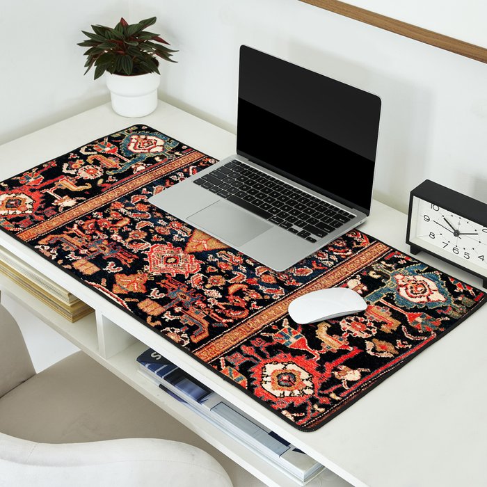 Malayer Hamadan West Persian Rug Desk Mat Gallery Image 2