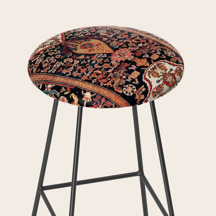 Malayer Hamadan West Persian Rug Stool Gallery Image 2