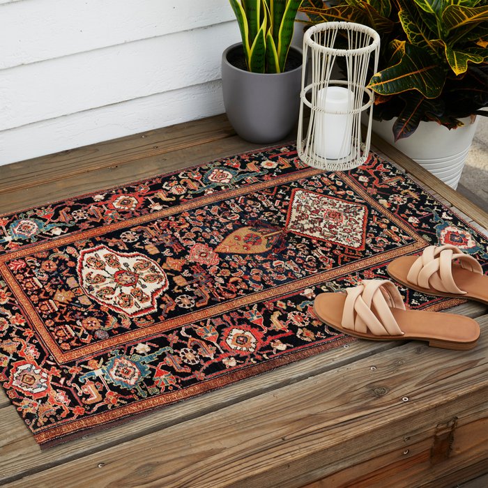 Malayer Hamadan West Persian Rug Outdoor Rug Gallery Image 2