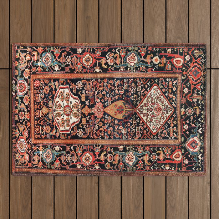 Malayer Hamadan West Persian Rug Outdoor Rug Gallery Image 1