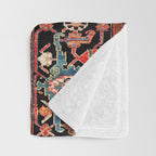 Malayer Hamadan West Persian Rug Throw Blanket Gallery Image 3